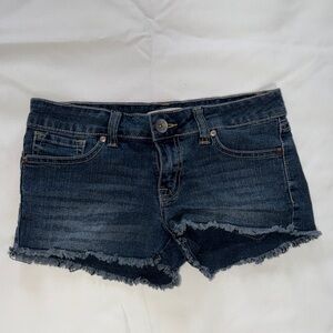 No Boundaries Dark Wash Jean Shorts